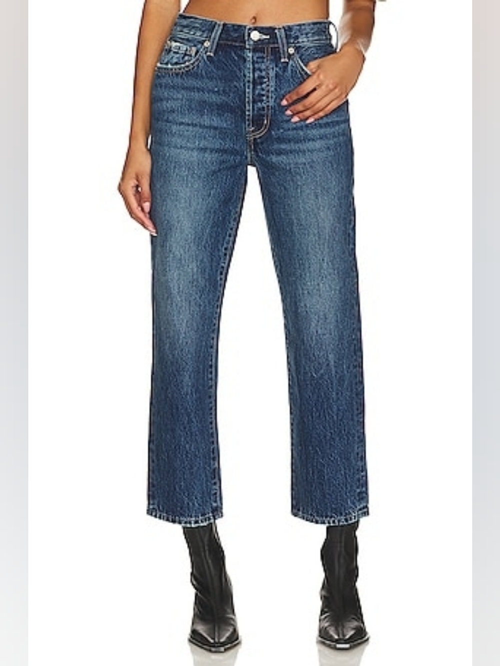 PISTOLA Charlie High Rise Classic Straight Ankle Jean